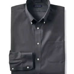 School Uniform Men's Long Sleeve Buttondown No Iron Broadcloth Shirt