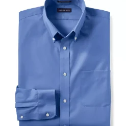 School Uniform Men's Long Sleeve Buttondown No Iron Broadcloth Shirt