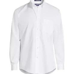 School Uniform Men's Long Sleeve Buttondown No Iron Broadcloth Shirt