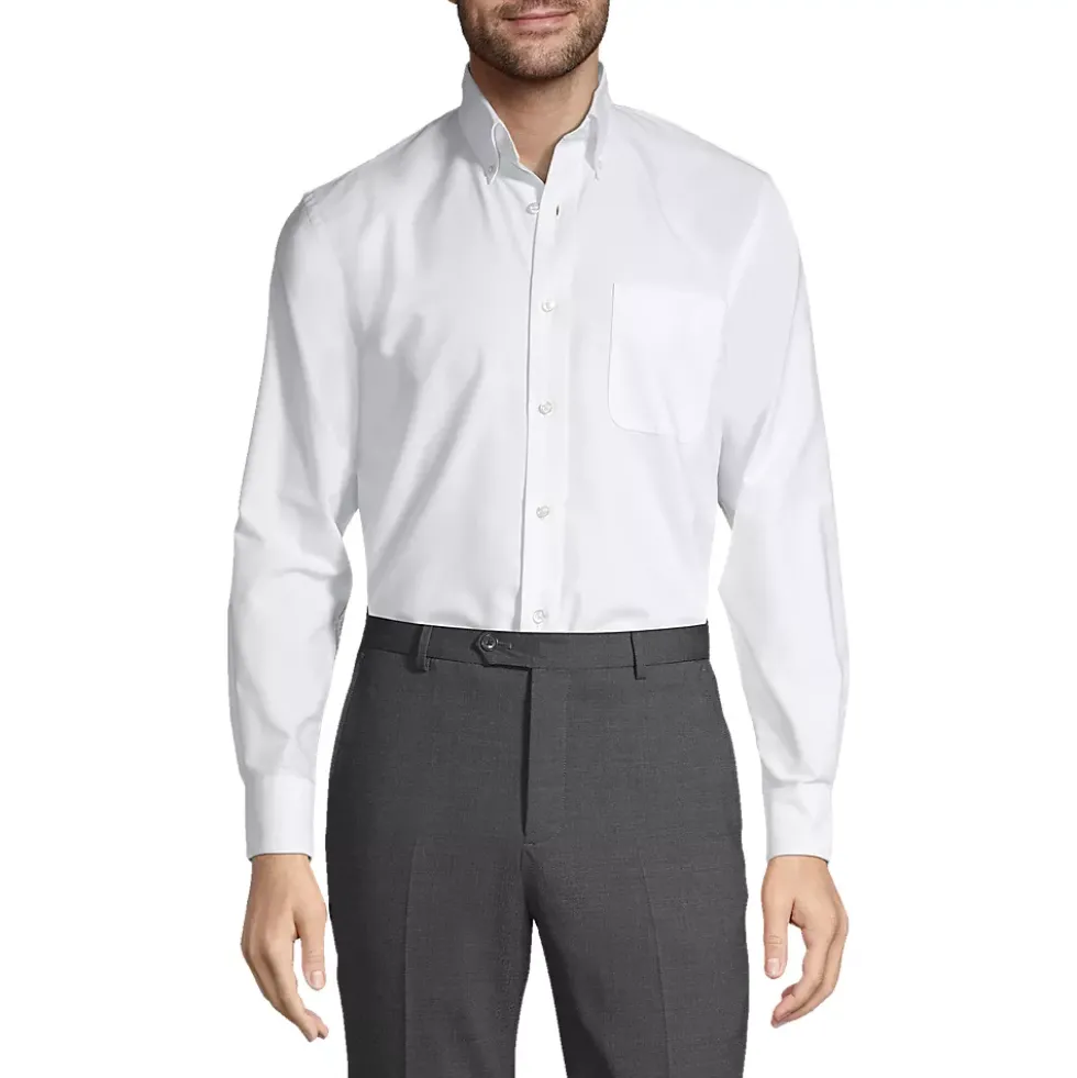 School Uniform Men's Long Sleeve Buttondown Oxford Shirt