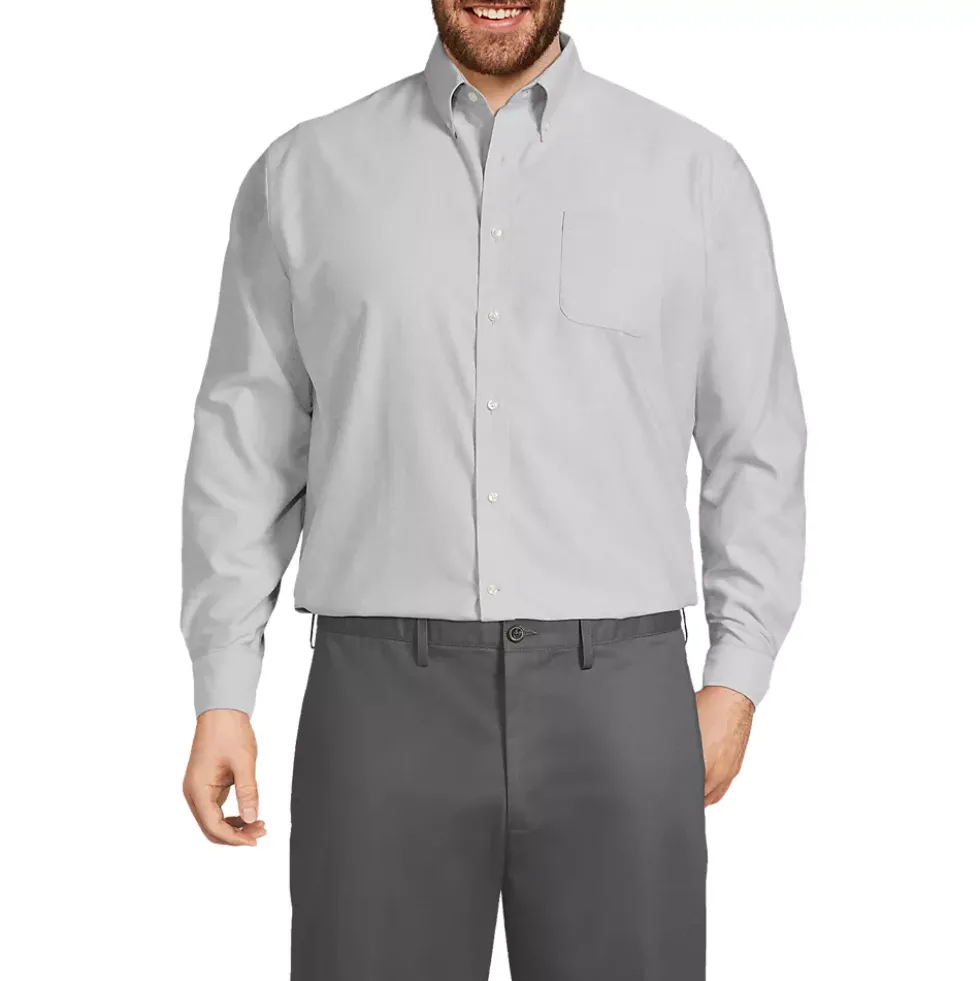 School Uniform Men's Long Sleeve Buttondown Oxford Shirt