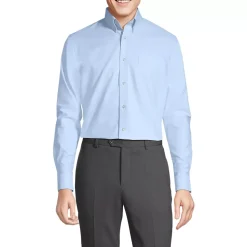 School Uniform Men's Long Sleeve Buttondown Oxford Shirt