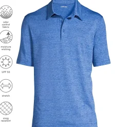 School Uniform Men's Rapid Dry Space Dye Polo Shirt