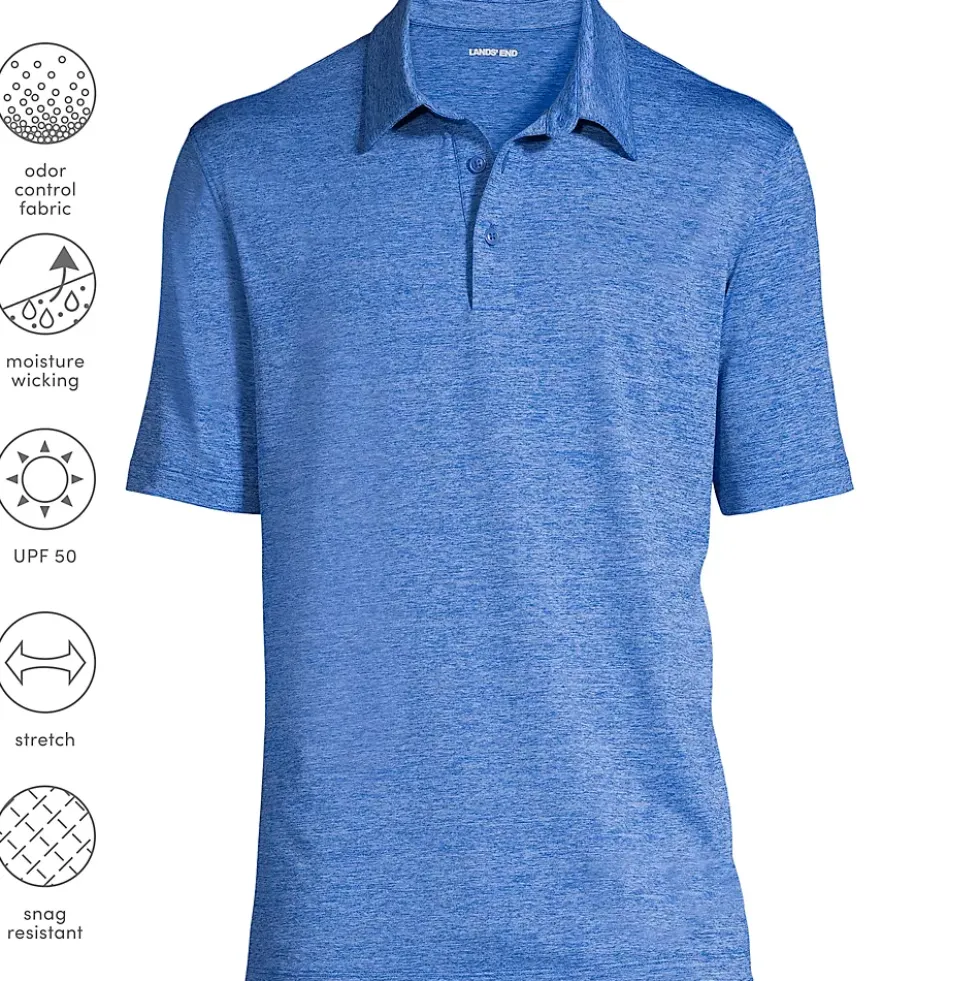 School Uniform Men's Rapid Dry Space Dye Polo Shirt
