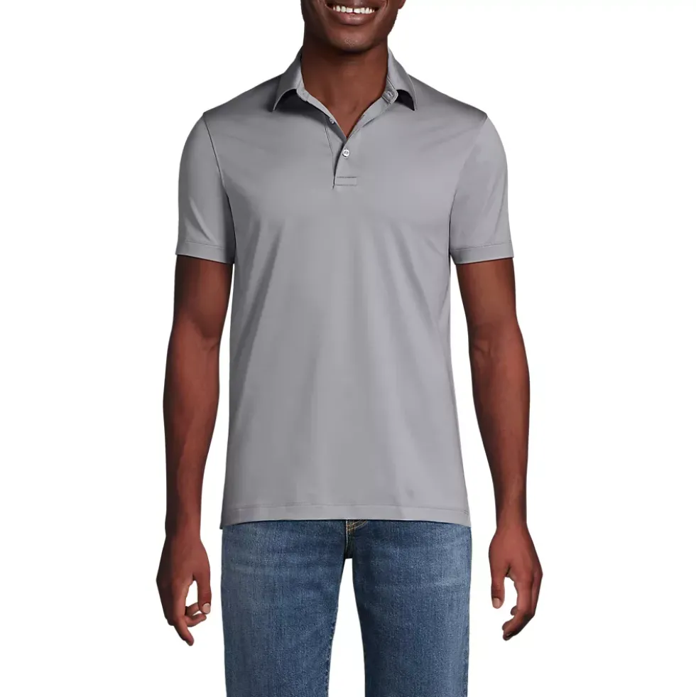 School Uniform Men's Rapid Dry Short Sleeve Modern Fit Polo