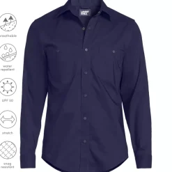 School Uniform Men's Ripstop Long Sleeve Utility Work Shirt