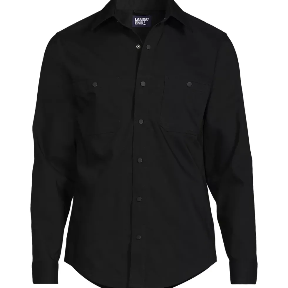 School Uniform Men's Ripstop Long Sleeve Utility Work Shirt