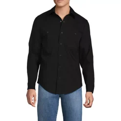 School Uniform Men's Ripstop Long Sleeve Utility Work Shirt