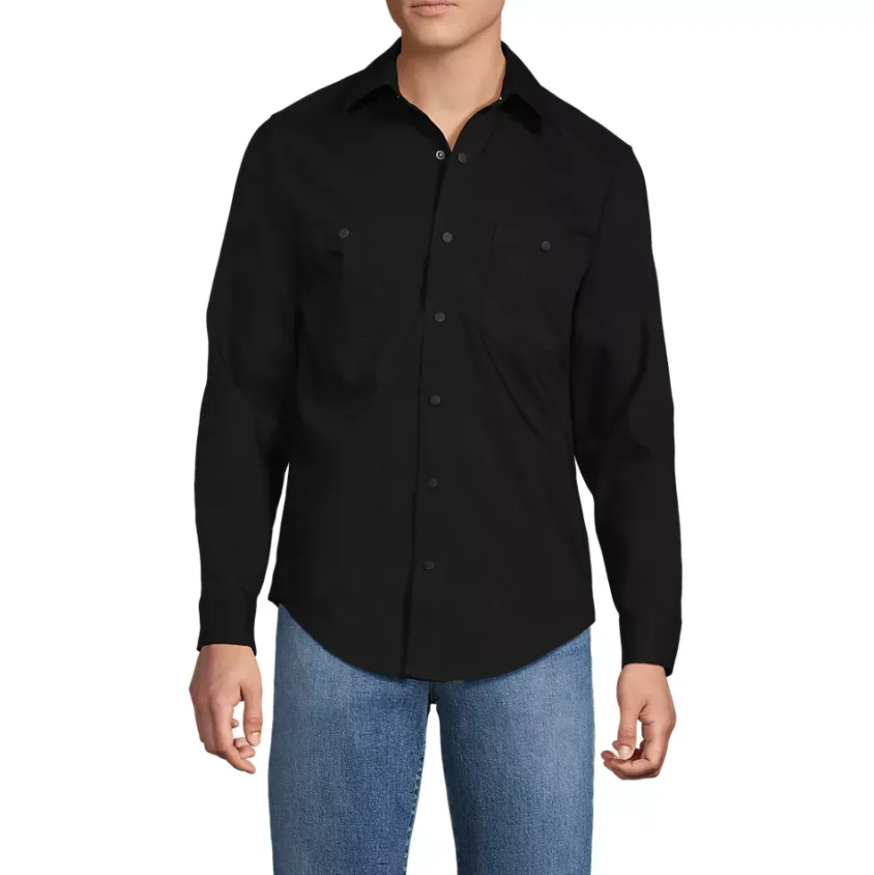 School Uniform Men's Ripstop Long Sleeve Utility Work Shirt