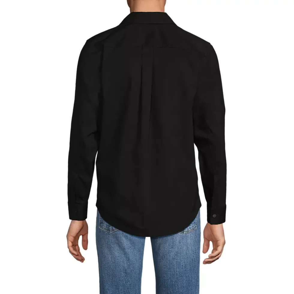 School Uniform Men's Ripstop Long Sleeve Utility Work Shirt
