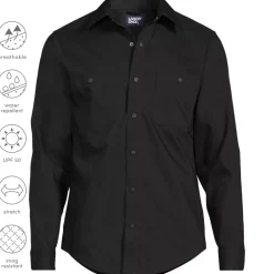 School Uniform Men's Ripstop Long Sleeve Utility Work Shirt