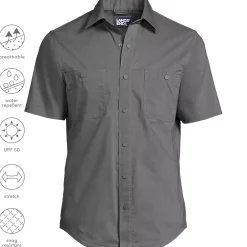 School Uniform Men's Ripstop Short Sleeve Utility Work Shirt
