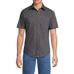 School Uniform Men's Ripstop Short Sleeve Utility Work Shirt