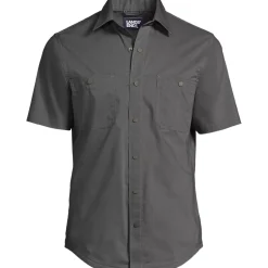 School Uniform Men's Ripstop Short Sleeve Utility Work Shirt