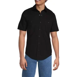School Uniform Men's Ripstop Short Sleeve Utility Work Shirt