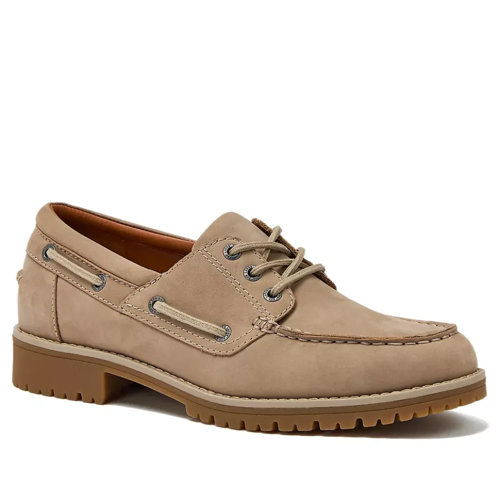 School Uniform Men's Seaport Leather Lace Up Boat Shoes