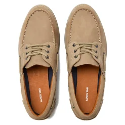 School Uniform Men's Seaport Leather Lace Up Boat Shoes