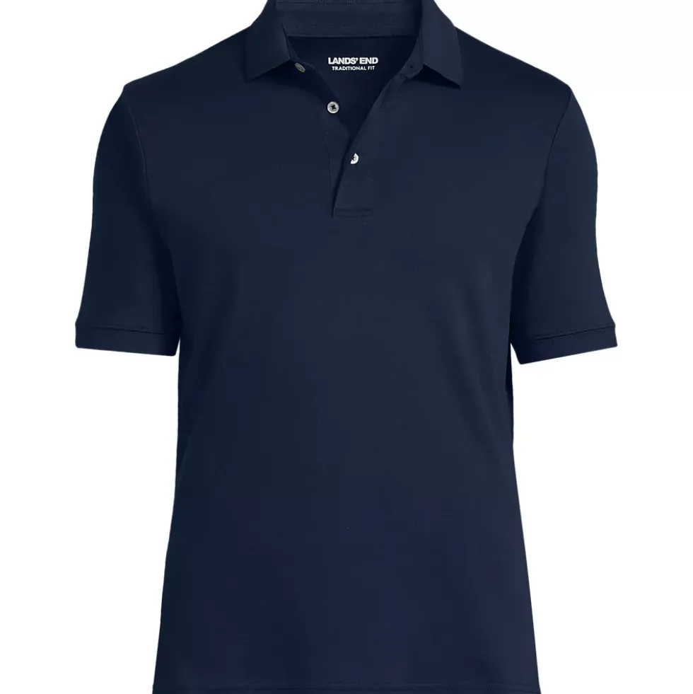 School Uniform Men's Short Sleeve Cotton Supima Polo Shirt