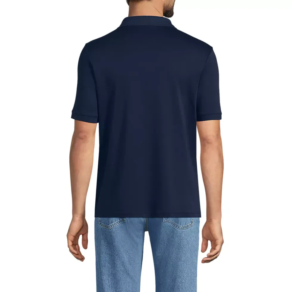 School Uniform Men's Short Sleeve Cotton Supima Polo Shirt