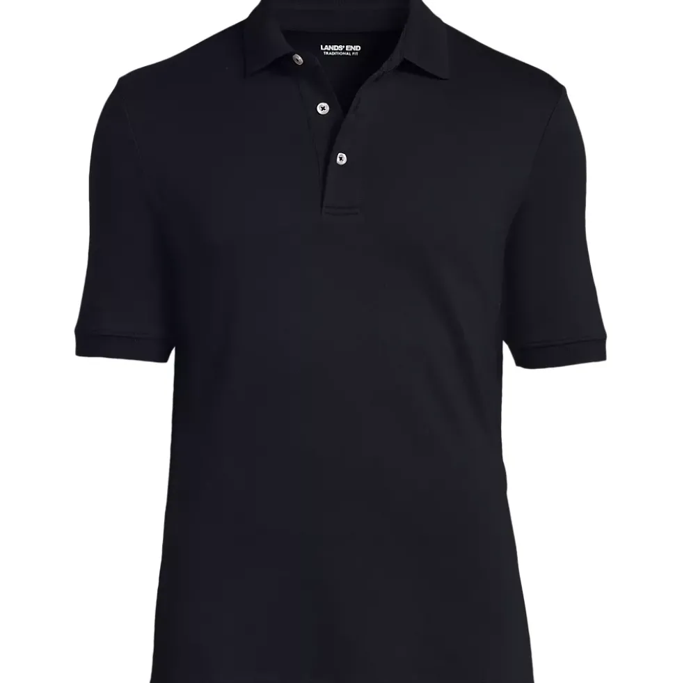 School Uniform Men's Short Sleeve Cotton Supima Polo Shirt