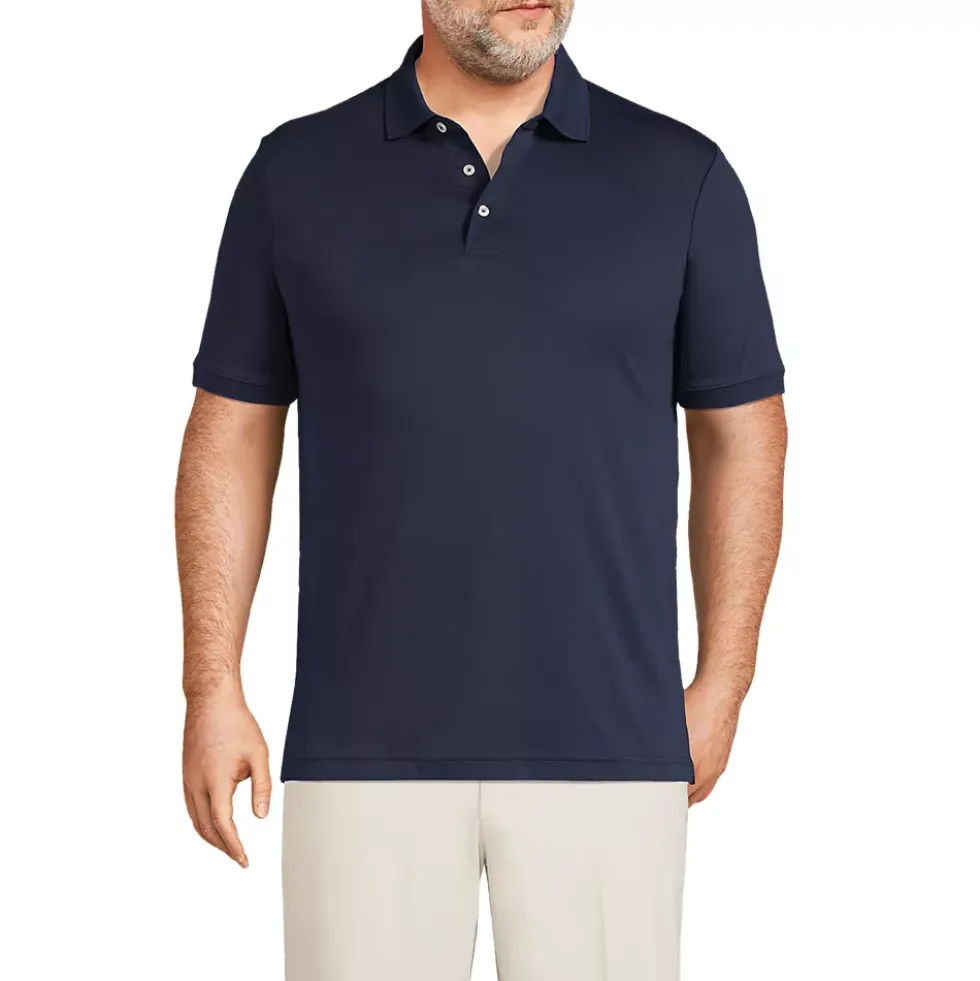 School Uniform Men's Short Sleeve Cotton Supima Polo Shirt