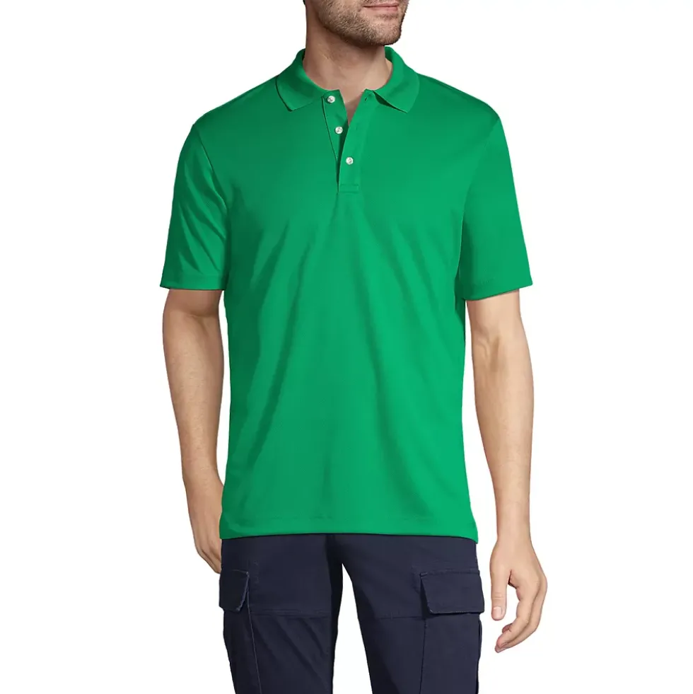 School Uniform Men's Short Sleeve Solid Active Polo Shirt