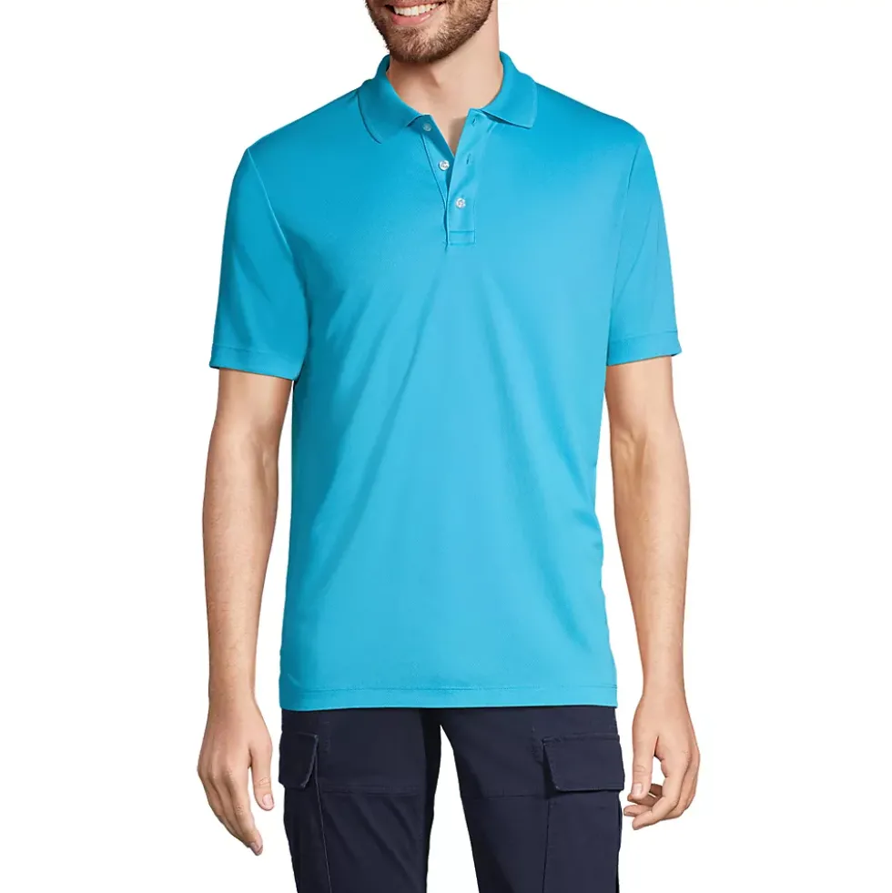 School Uniform Men's Short Sleeve Solid Active Polo Shirt
