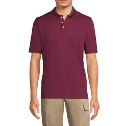 School Uniform Men's Short Sleeve Solid Active Polo Shirt