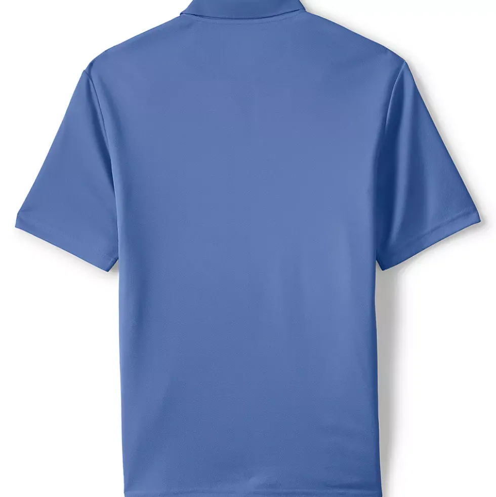 School Uniform Men's Short Sleeve Solid Active Polo Shirt
