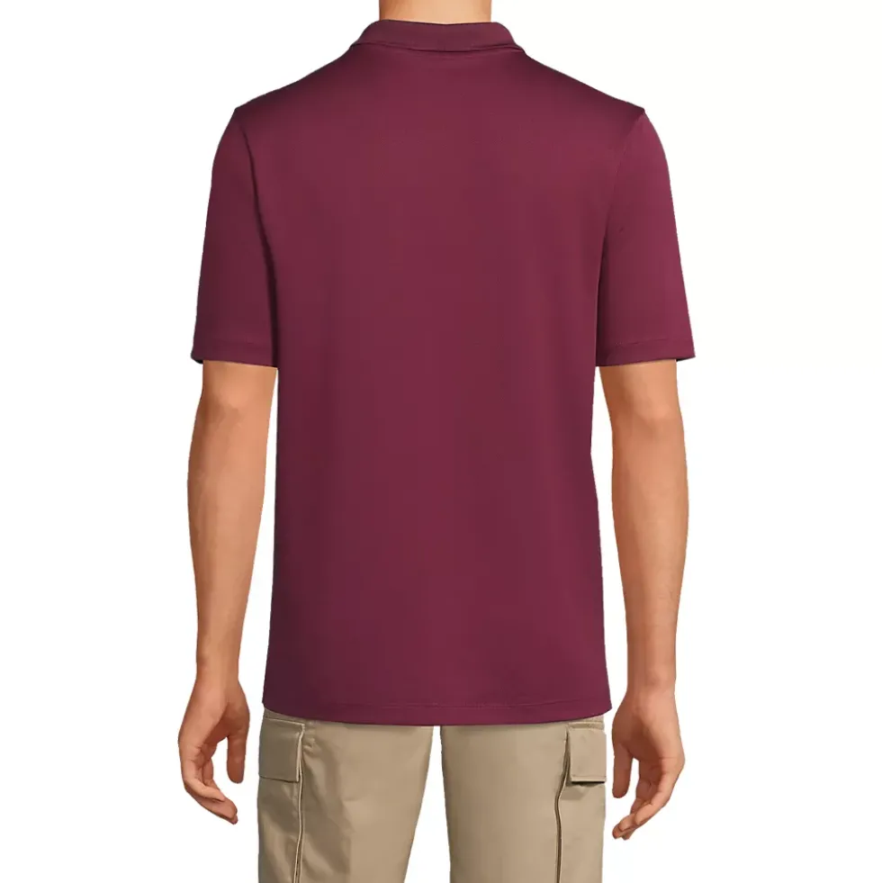 School Uniform Men's Short Sleeve Solid Active Polo Shirt