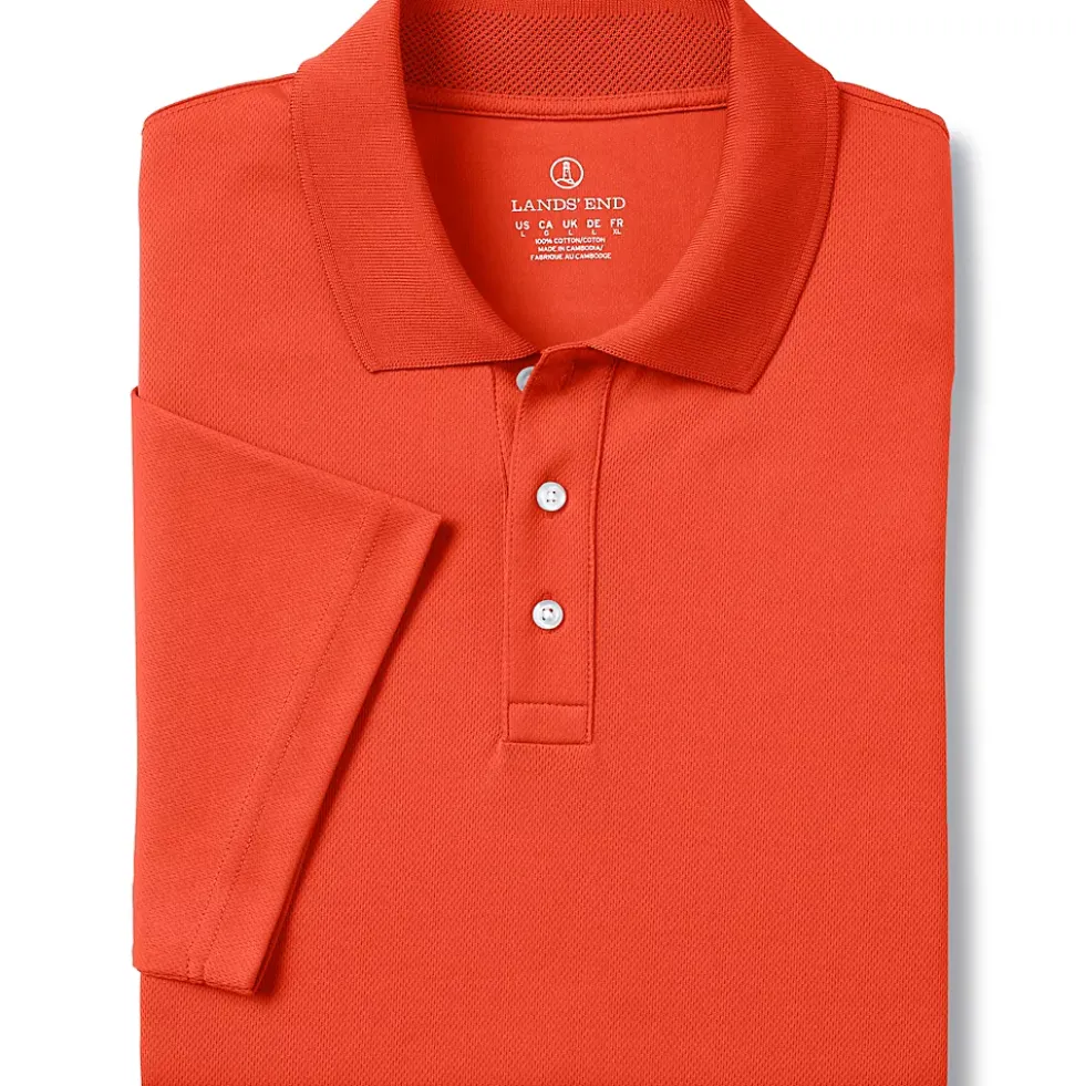School Uniform Men's Short Sleeve Solid Active Polo Shirt