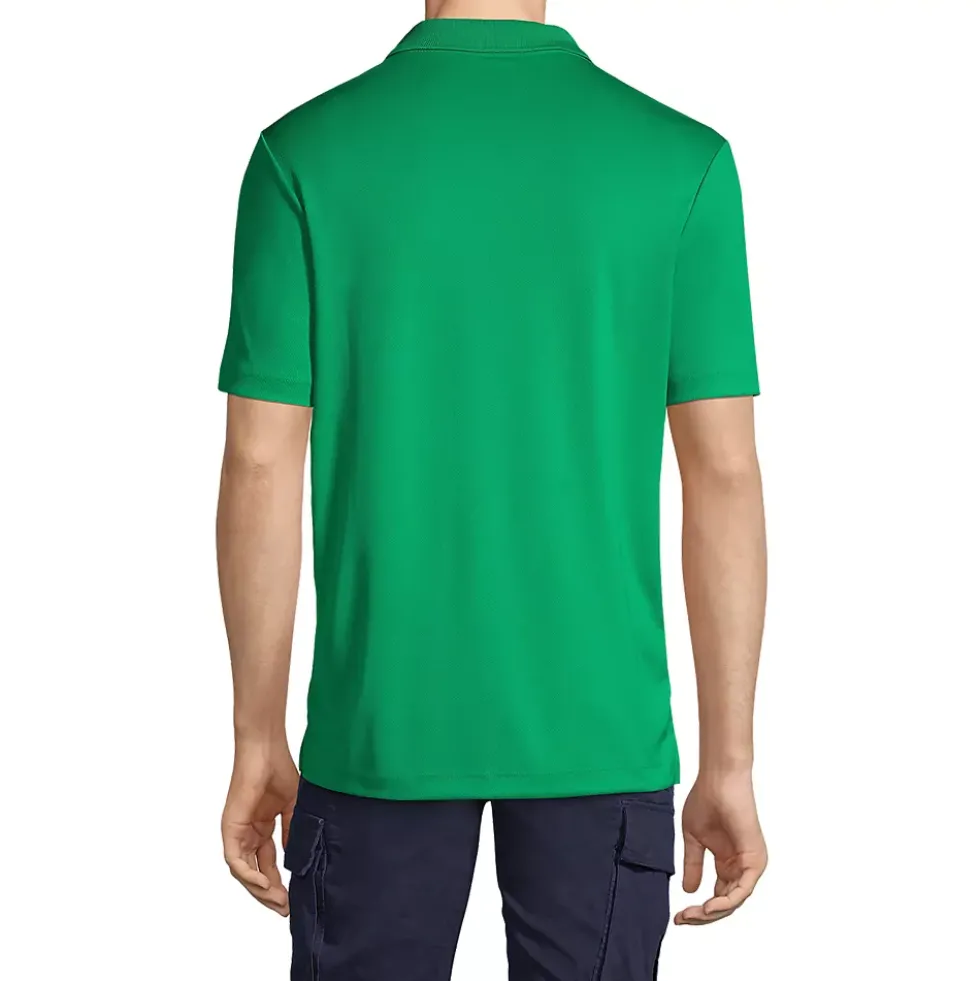 School Uniform Men's Short Sleeve Solid Active Polo Shirt