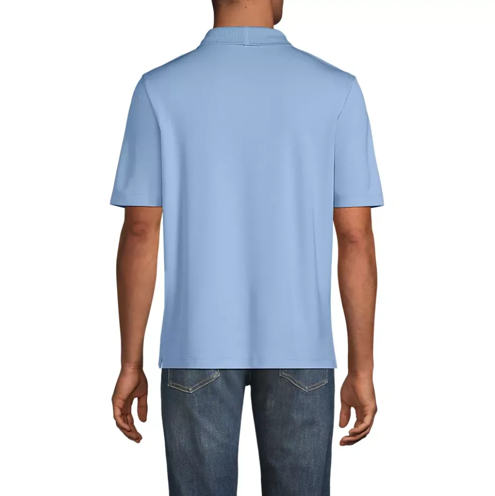 School Uniform Men's Short Sleeve Solid Active Polo Shirt
