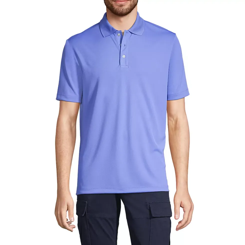 School Uniform Men's Short Sleeve Solid Active Polo Shirt