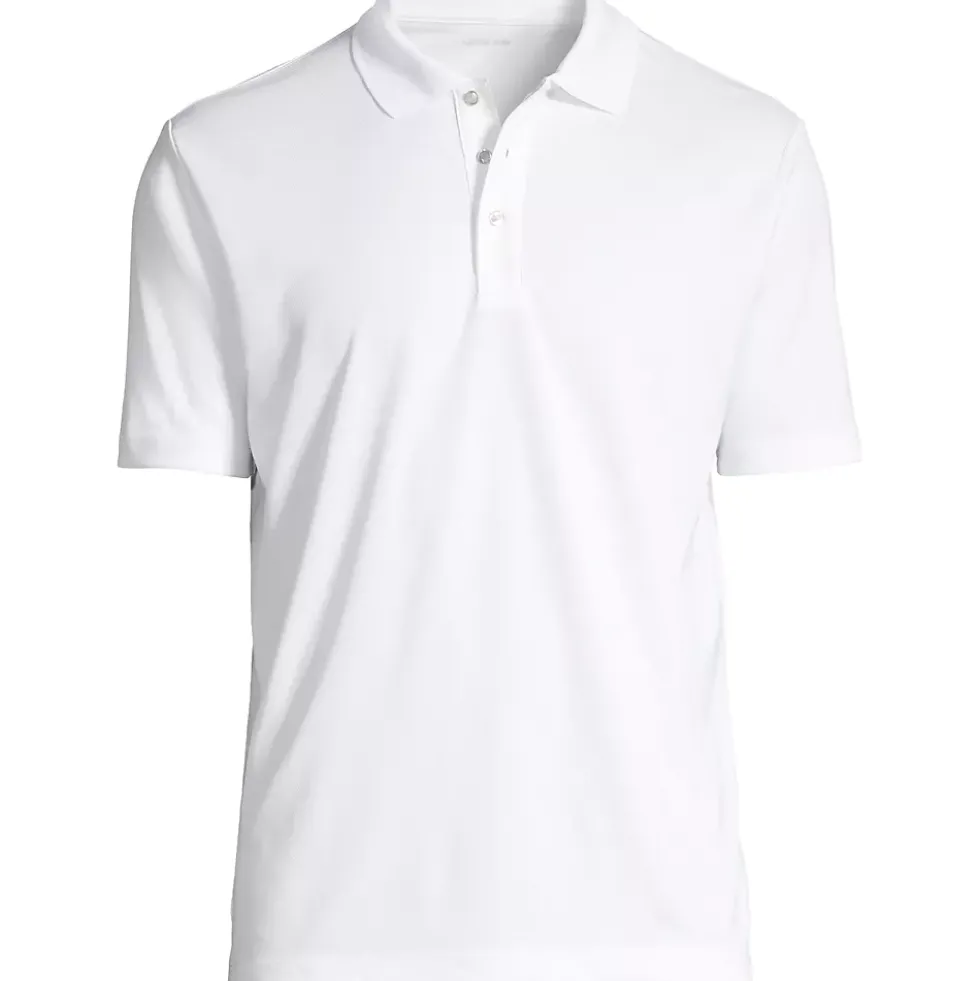 School Uniform Men's Short Sleeve Solid Active Polo Shirt