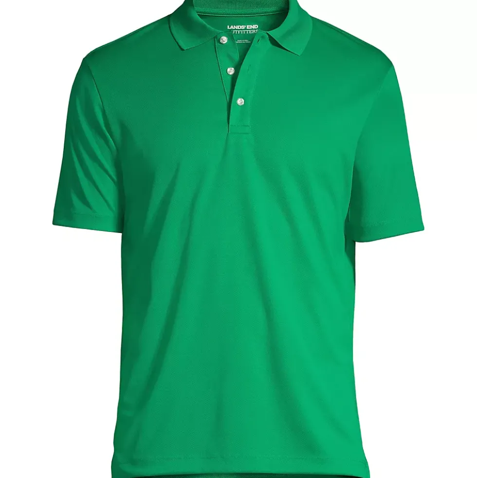 School Uniform Men's Short Sleeve Solid Active Polo Shirt
