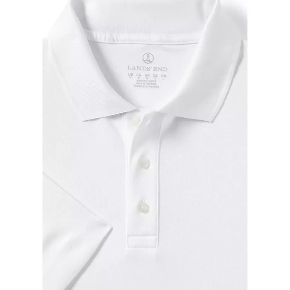 School Uniform Men's Short Sleeve Solid Active Polo Shirt