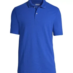 School Uniform Men's Short Sleeve Basic Mesh Polo Shirt