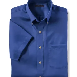 School Uniform Men's Short Sleeve Performance Twill Shirt
