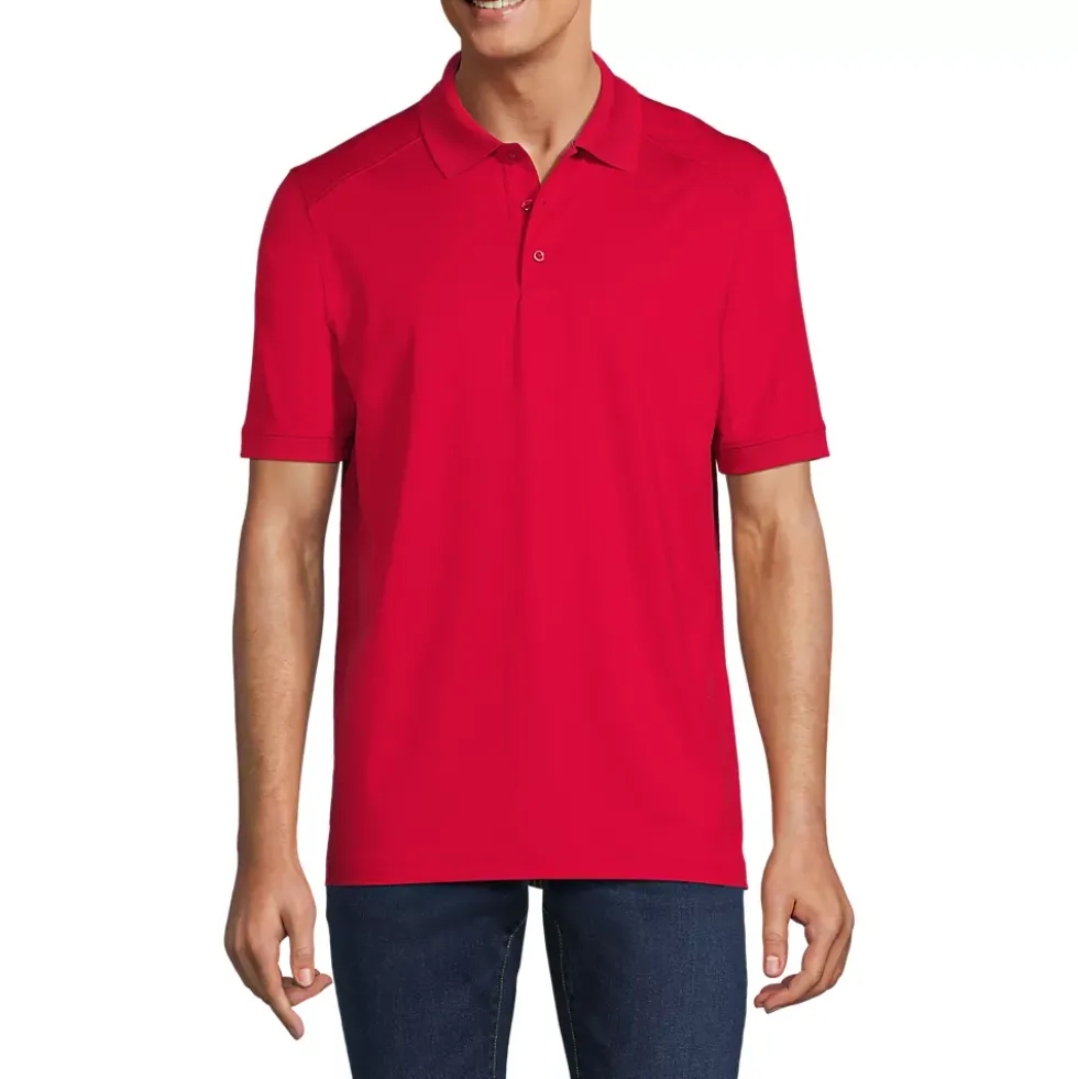 School Uniform Men's Short Sleeve Rapid Dry Active Polo Shirt