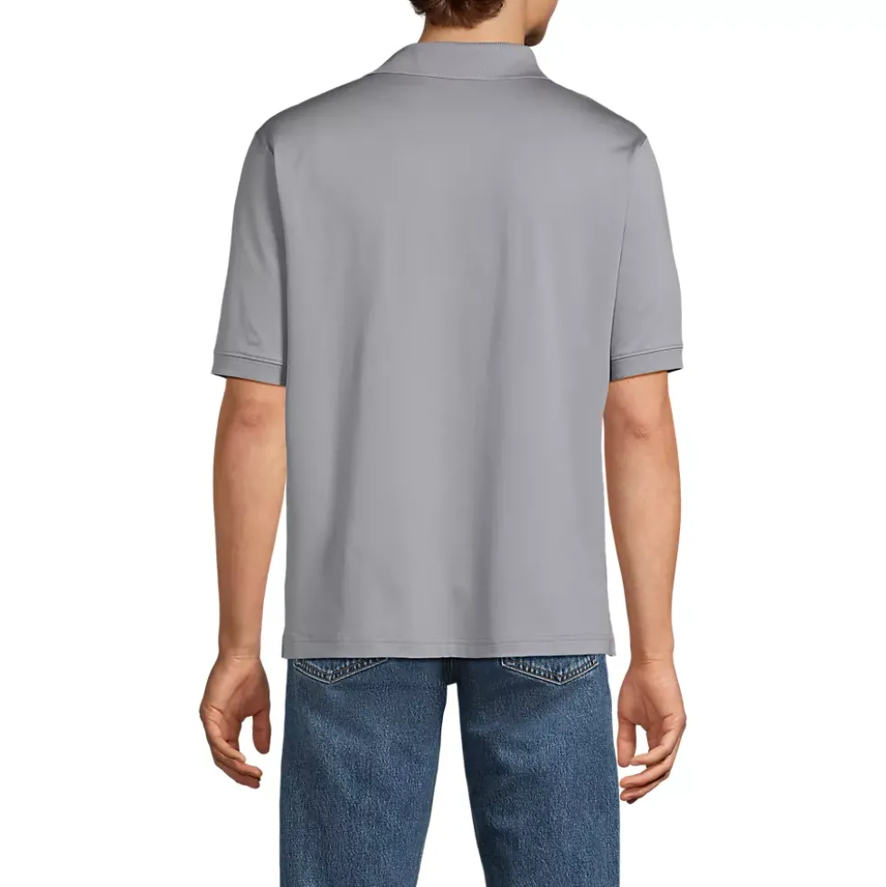 School Uniform Men's Short Sleeve Rapid Dry Active Polo Shirt
