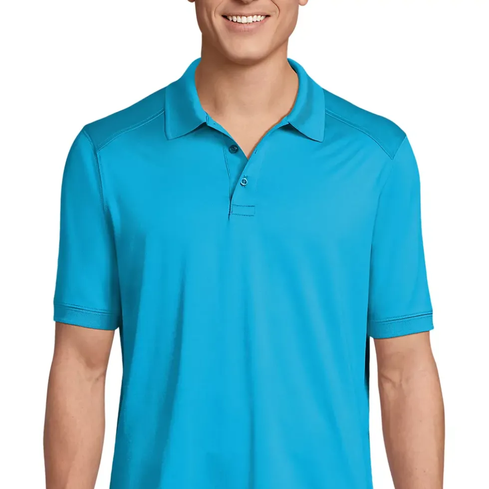 School Uniform Men's Short Sleeve Rapid Dry Active Polo Shirt