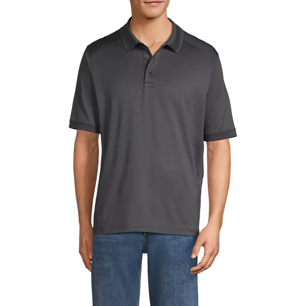 School Uniform Men's Short Sleeve Rapid Dry Active Polo Shirt