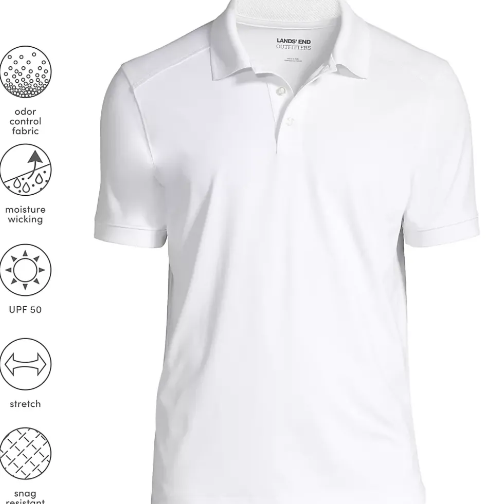 School Uniform Men's Short Sleeve Rapid Dry Active Polo Shirt