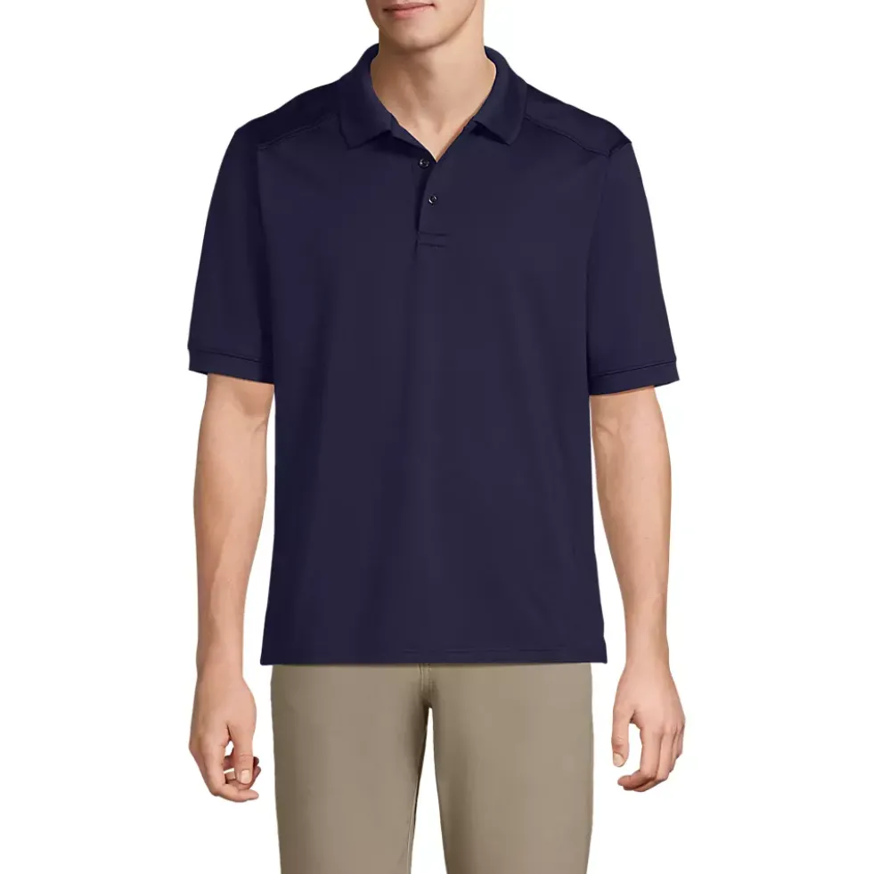 School Uniform Men's Short Sleeve Rapid Dry Active Polo Shirt
