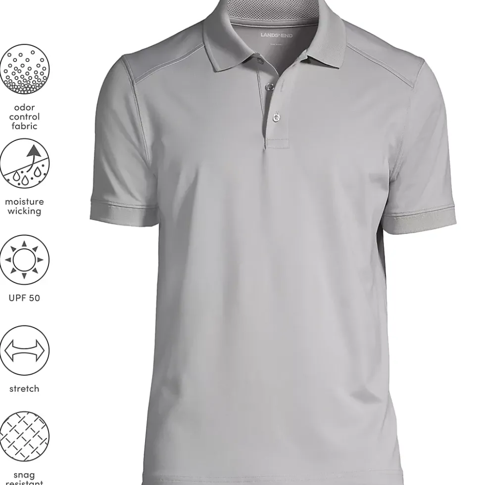 School Uniform Men's Short Sleeve Rapid Dry Active Polo Shirt