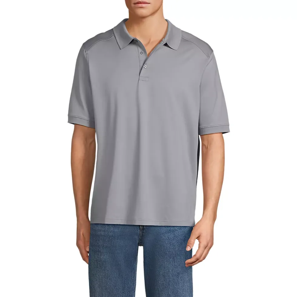 School Uniform Men's Short Sleeve Rapid Dry Active Polo Shirt