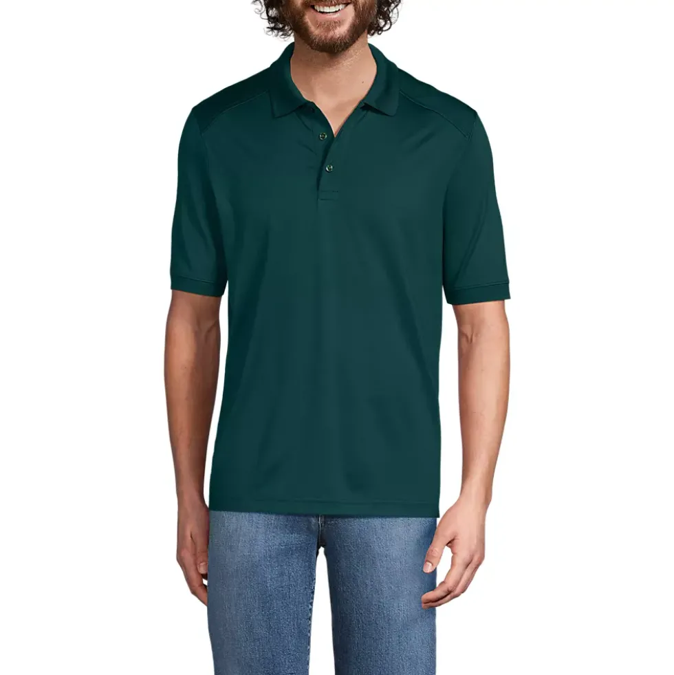 School Uniform Men's Short Sleeve Rapid Dry Active Polo Shirt
