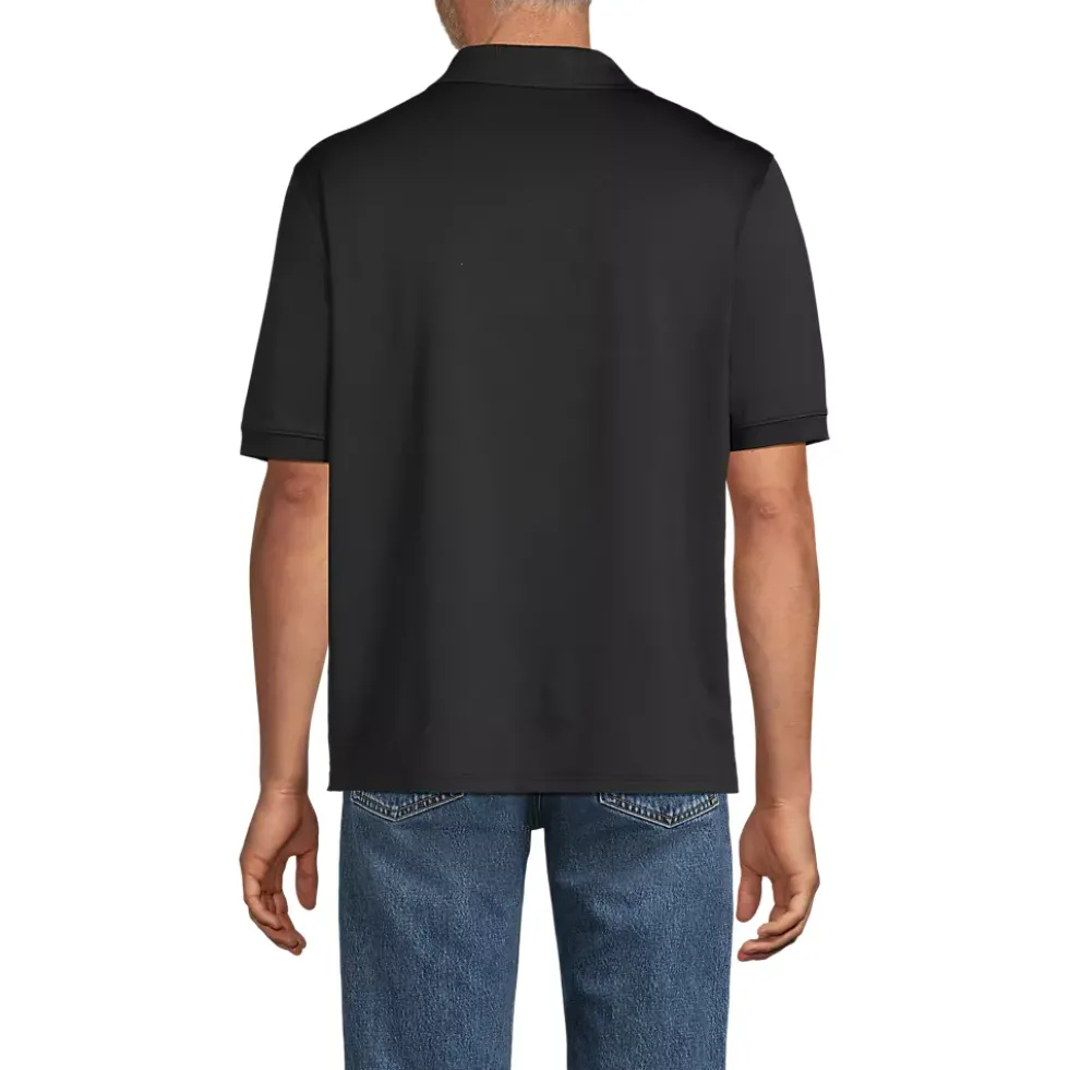 School Uniform Men's Short Sleeve Rapid Dry Active Polo Shirt