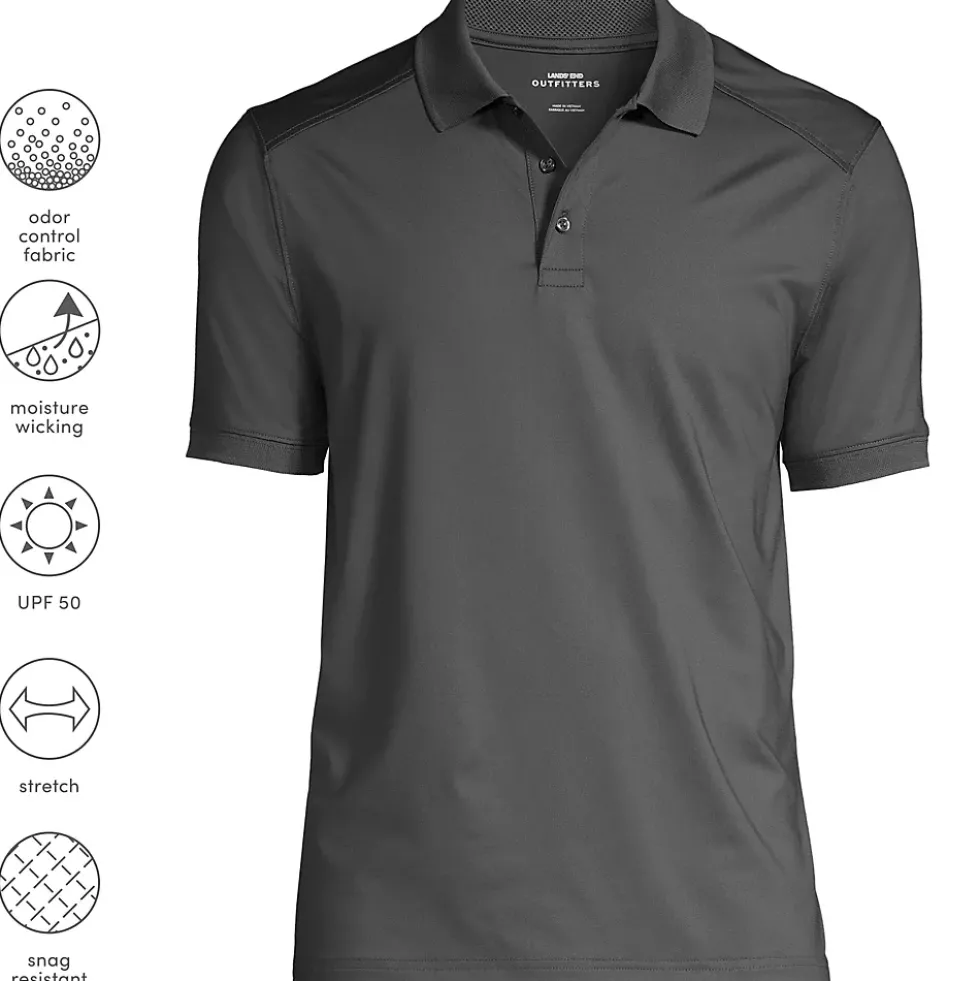 School Uniform Men's Short Sleeve Rapid Dry Active Polo Shirt